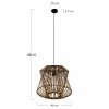 Lampa sufitowa bambusowa 46x46x40cm
